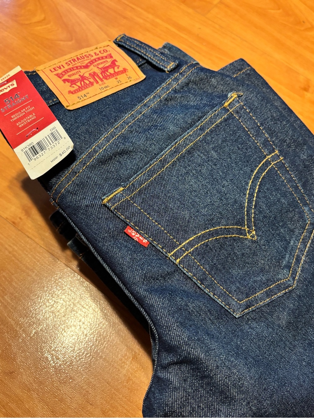 2 pair of Levi's Boys Blue 514 Straight Fit Jeans